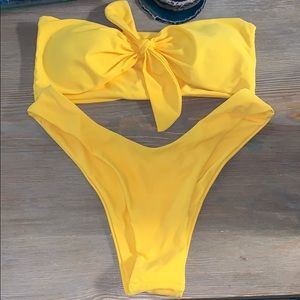 Yellow Zaful bikini